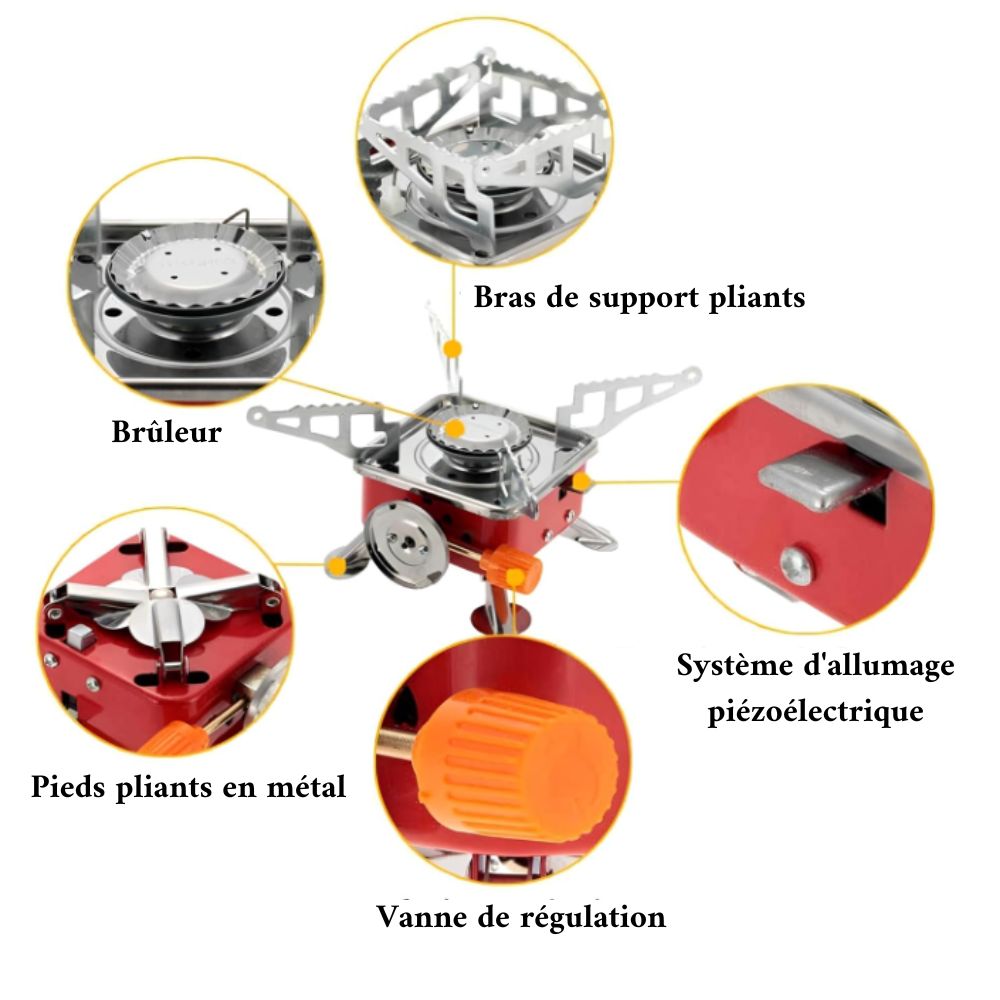 Réchaud à gaz camping