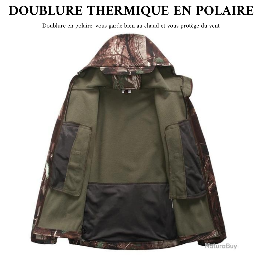 Veste Militaire Imperméable et Chaud, Chasse & Trekking