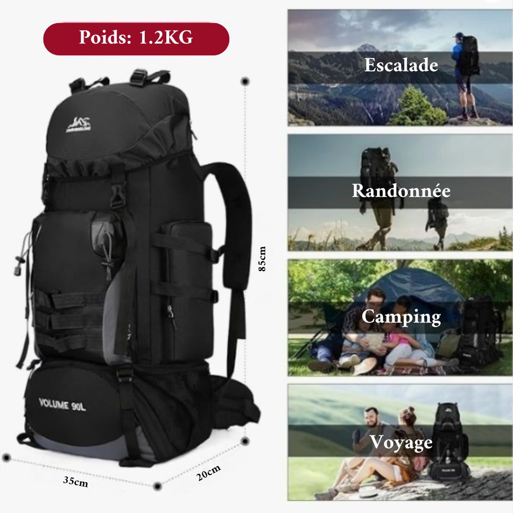 Sac de Trekking Randonnée 90L | Randonnée & Montagne & Nature